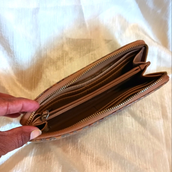 Michael Kors Python Embossed Brown Leather Jetset Wallet - Picture 6 of 15